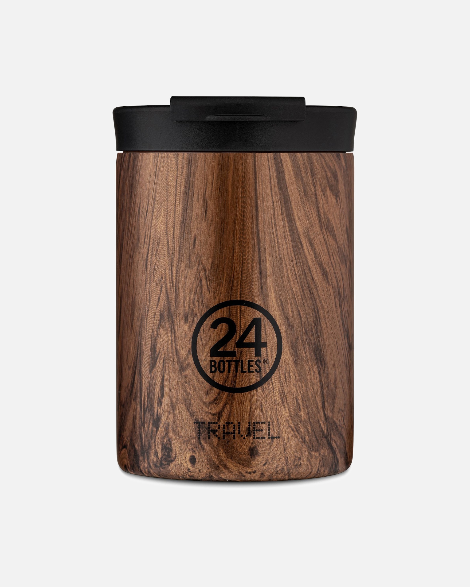 Trinkflasche für Männlich 24Bottles Travel Trinkbecher 350 ml sequoia wood