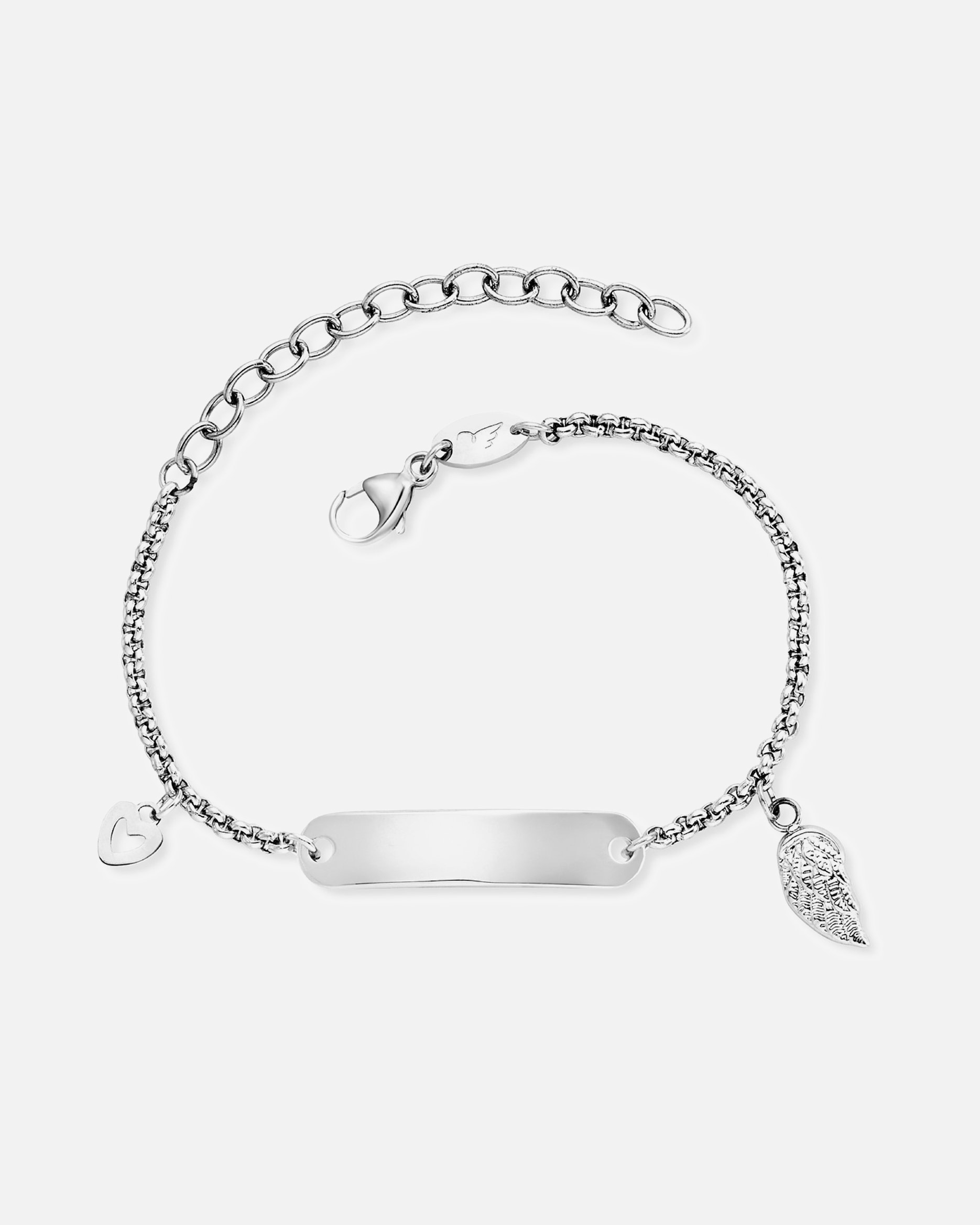 Armband für Weiblich Engelsrufer I.D.-Armband Edelstahl silber