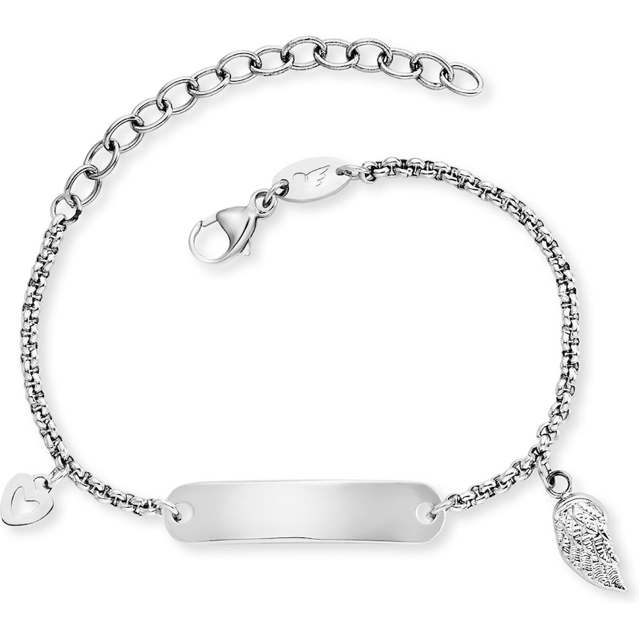 Engelsrufer I.D.-Armband Edelstahl silber Damen