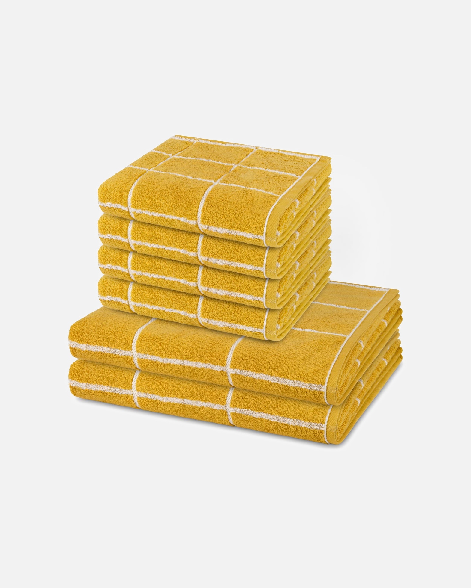 Handtuch für Unisex ROSS Handtuch-Set Sensual Skin (6-teilig) Senf