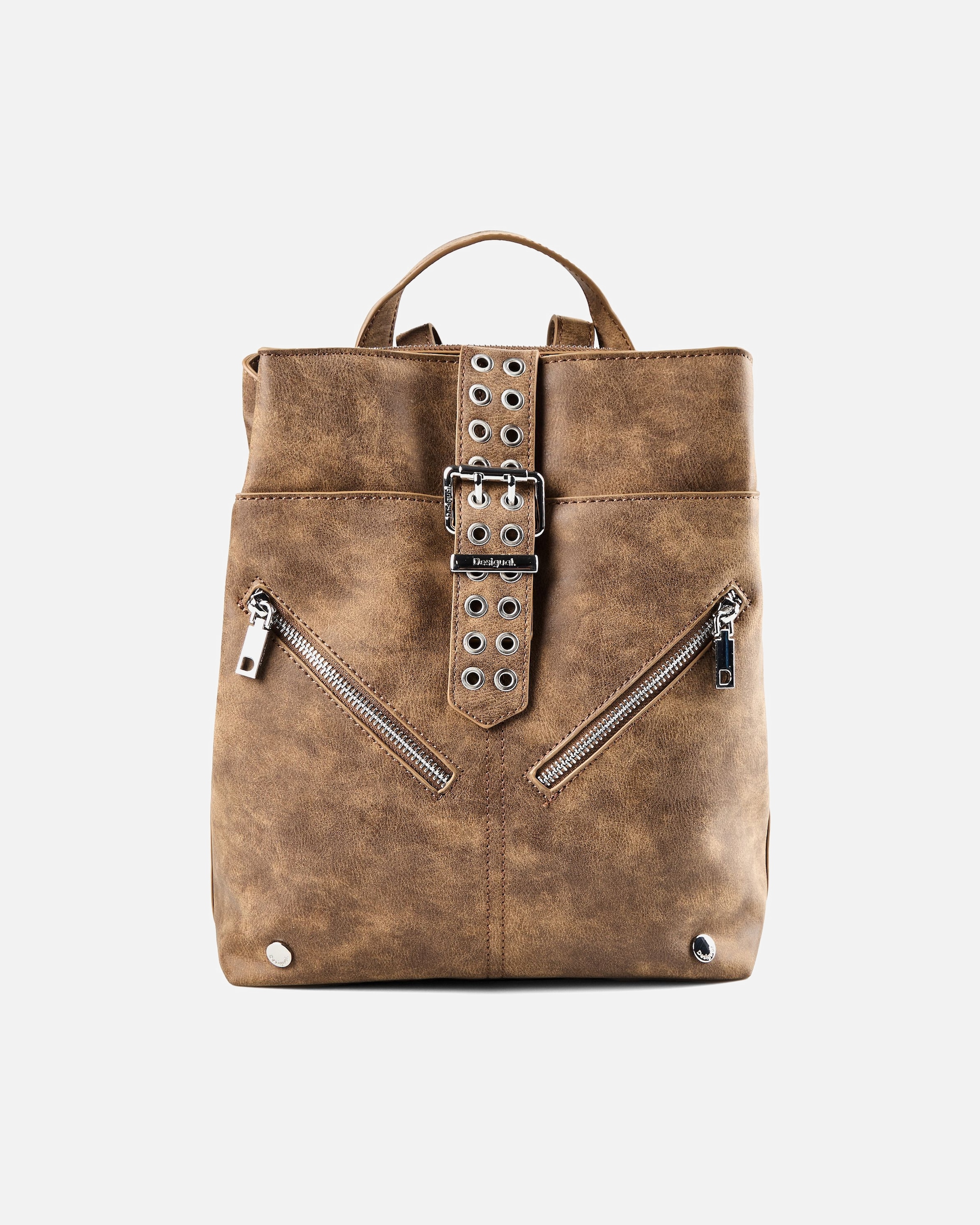 Rucksack für Weiblich Desigual Valentine Camel City-Rucksack braun