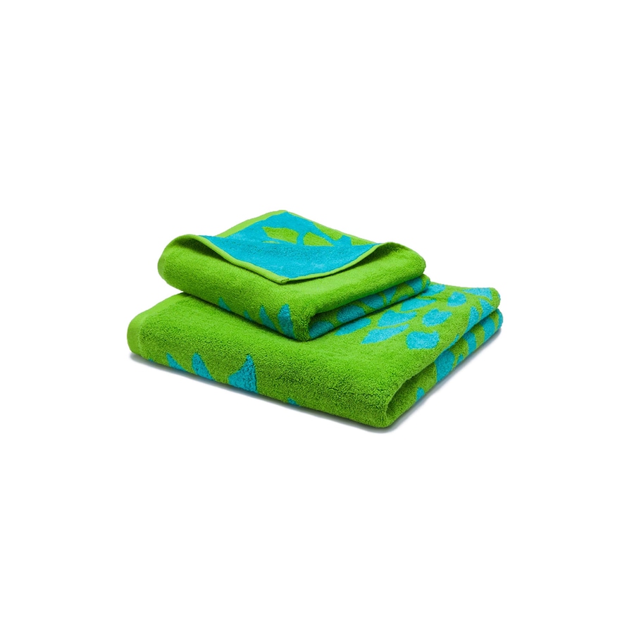 grace grand spa Handtuch mit Dahlienblüten-Muster grün
