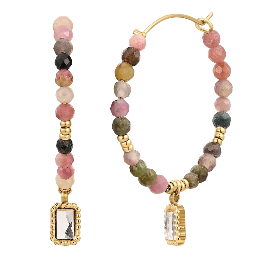 Eastside Ohrringe aus Edelstahl in Gelbgold 39,8 mm Damen