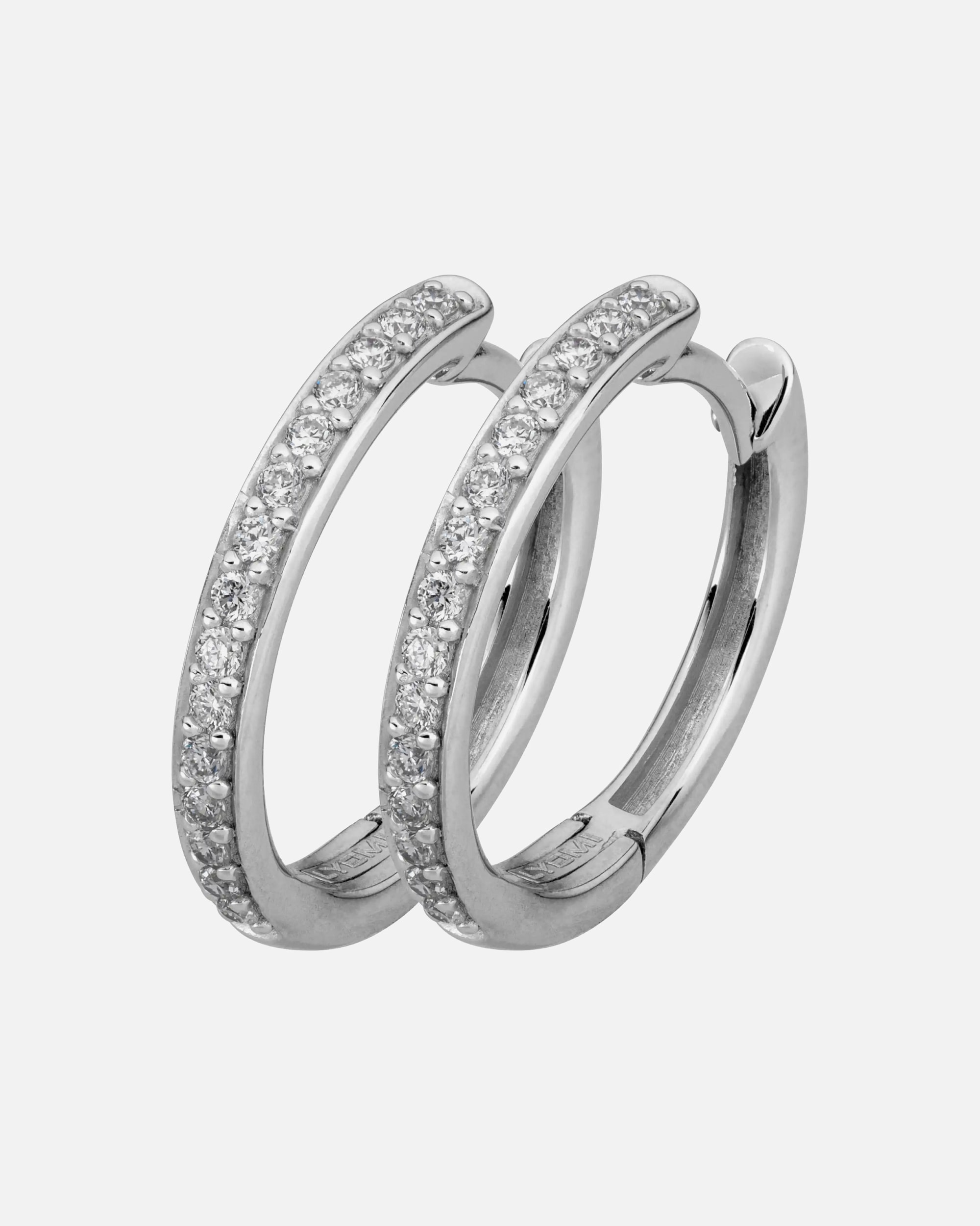 Creolen für Weiblich Lyomi Default Brand Line Klappcreolen 585/- Gold Diamant Lab Grown weiß 0,22ct. weiß