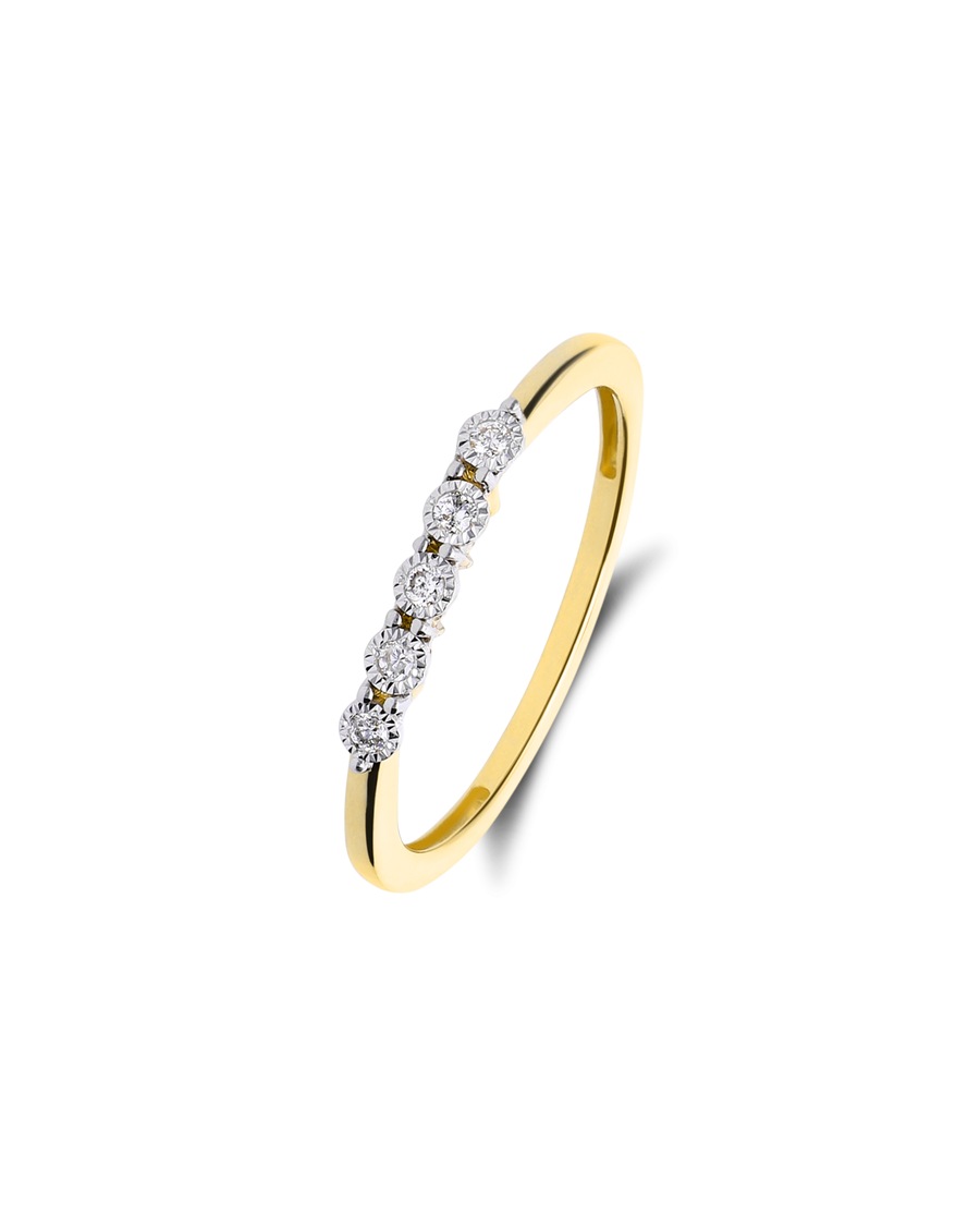 Lucardi Ring 585 Gold 57mm Damen