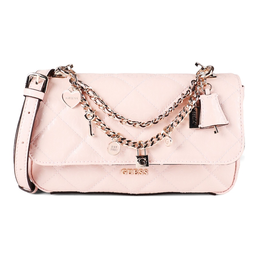 Guess Libby Schultertasche light rose Silber Damen