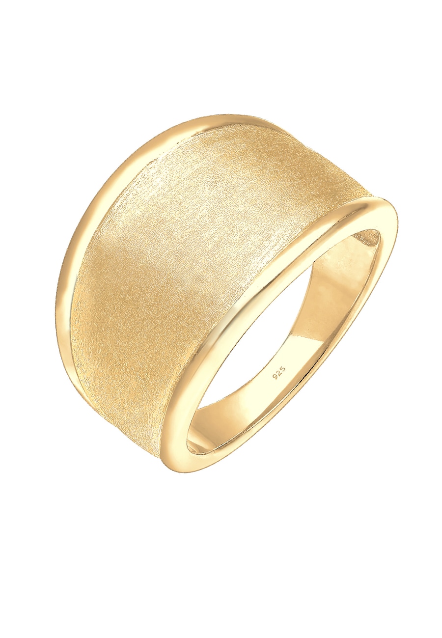 Elli Basic Matt Trend Silber 925 Sterling 52 Damen