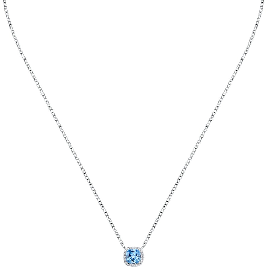 Morellato Kette 925er Silber, recycelt blau, silber Damen