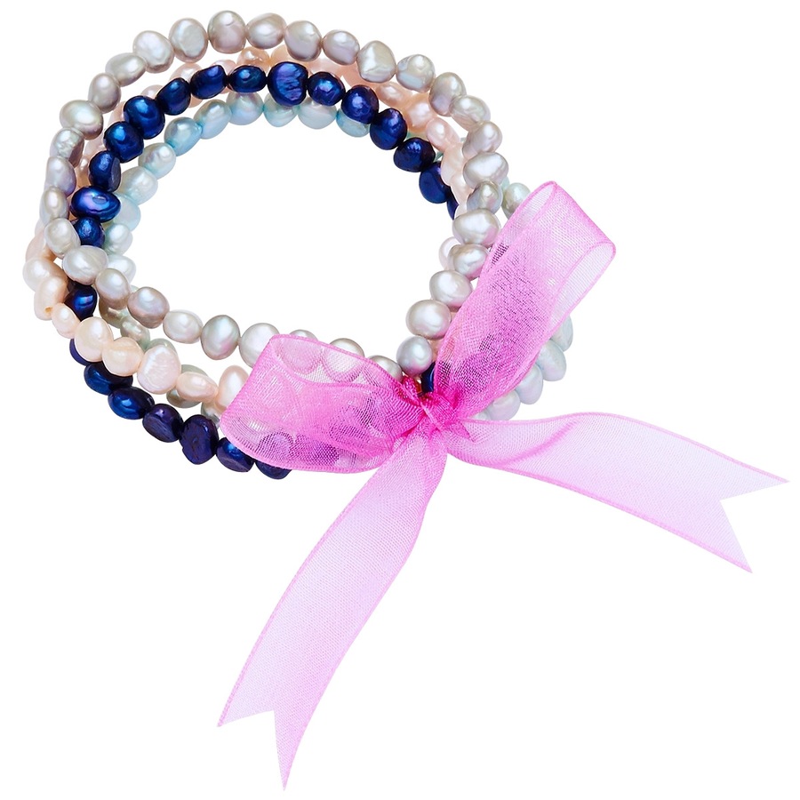 Valero Pearls Perlen-Armband Satin Süßwasser-Zuchtperle in Pink 19,0 cm Damen