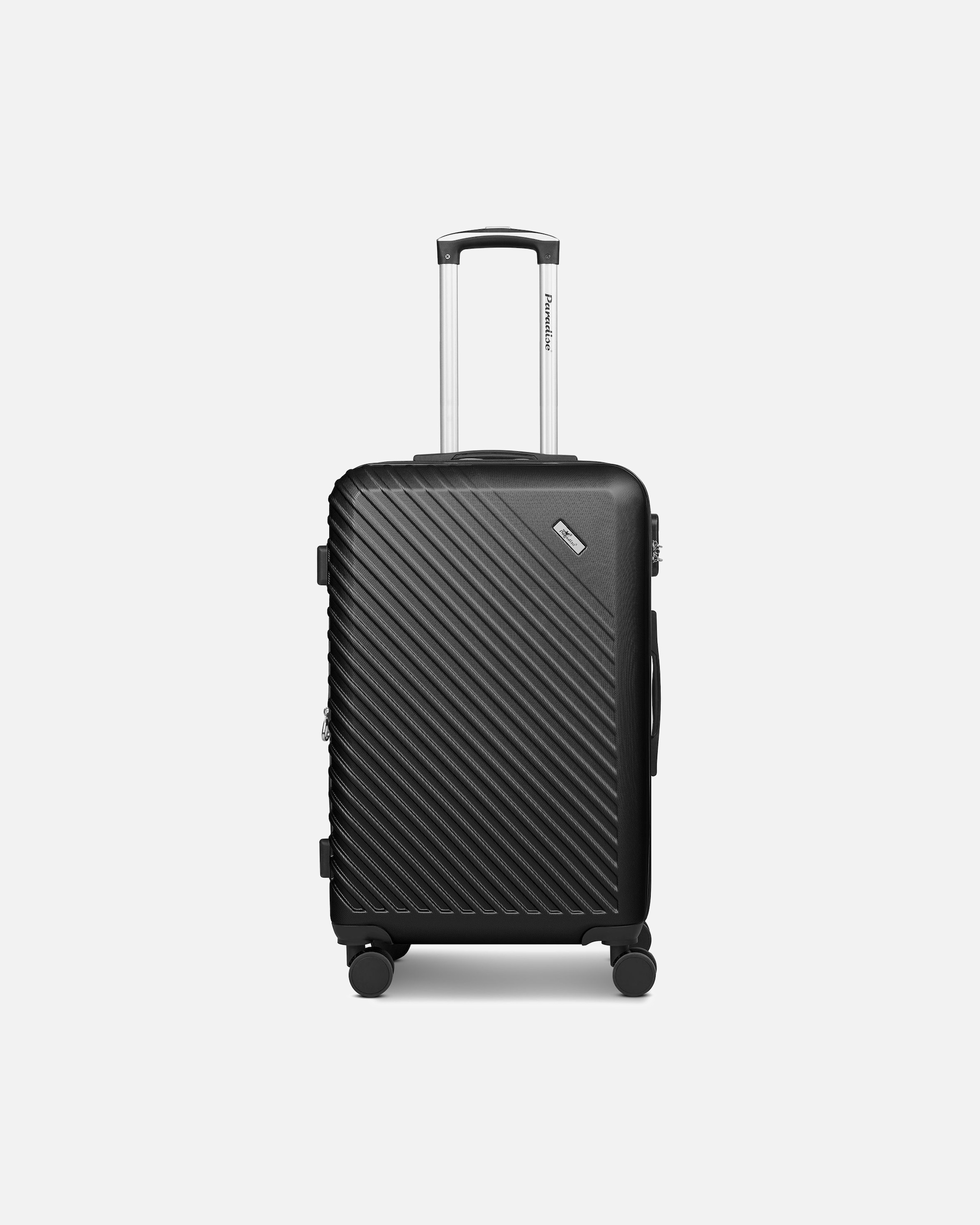 Koffer für Männlich CHECK.IN Paradise 2.0 4 Rollen Trolley M 68 cm mit Dehnfalte black