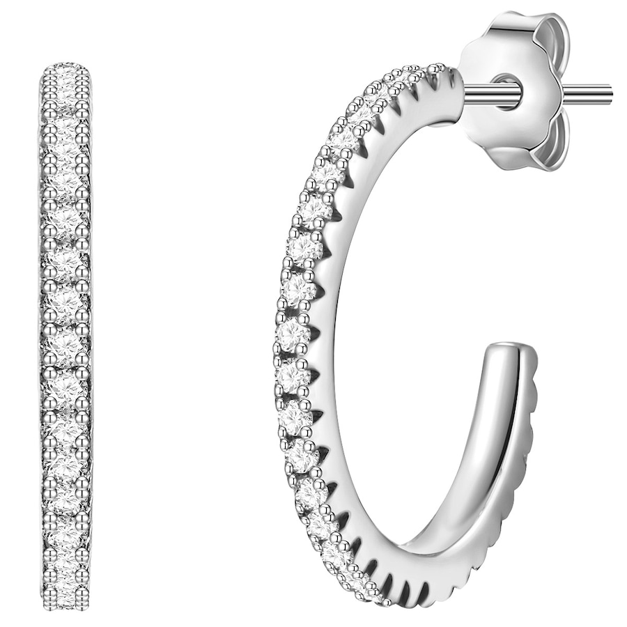 Glanzstücke München Creolen Sterling Silber Zirkonia in 15,6 mm Damen