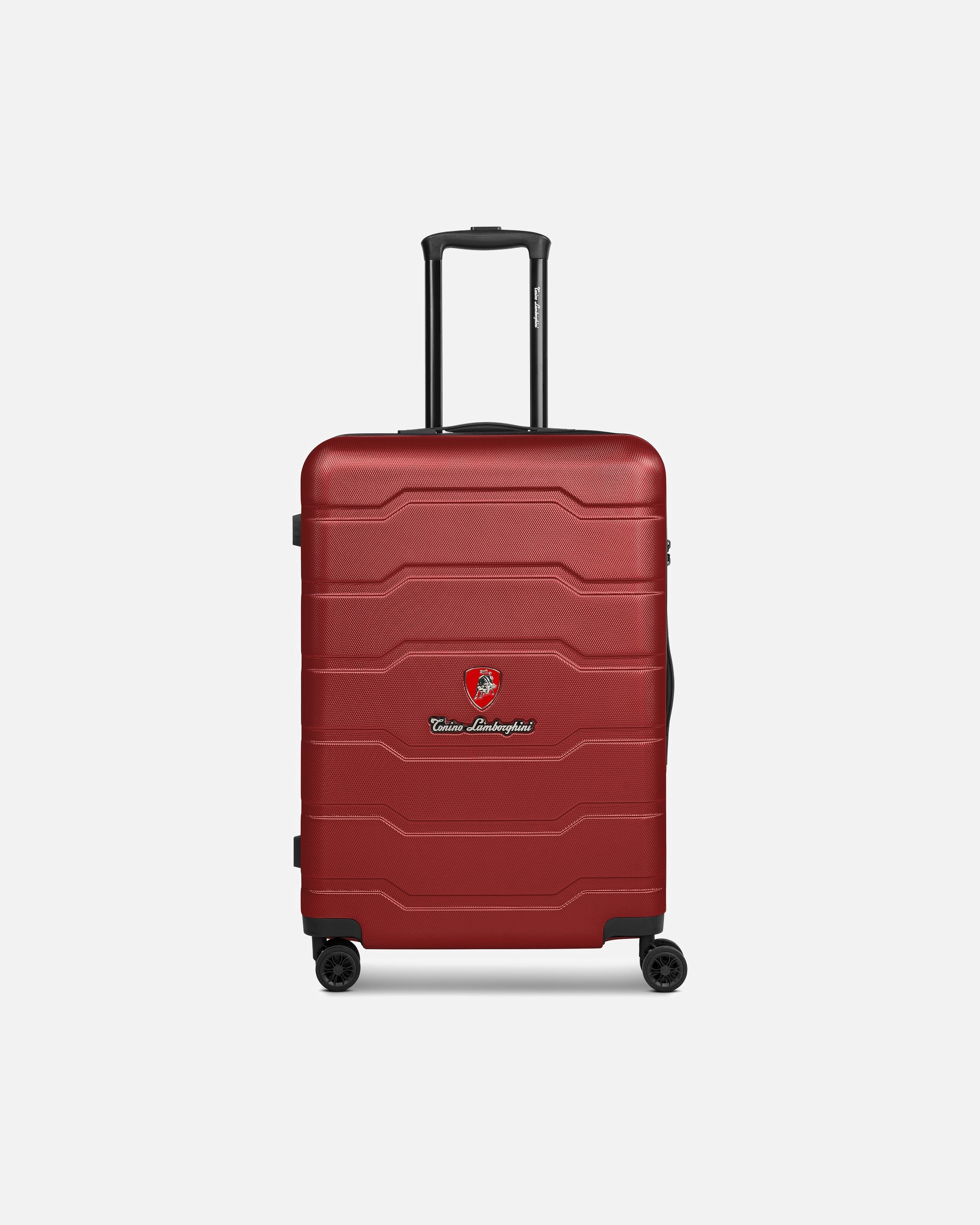 Trolley für Männlich Tonino Lamborghini Bologna 4 Rollen Trolley M 67 cm dark red