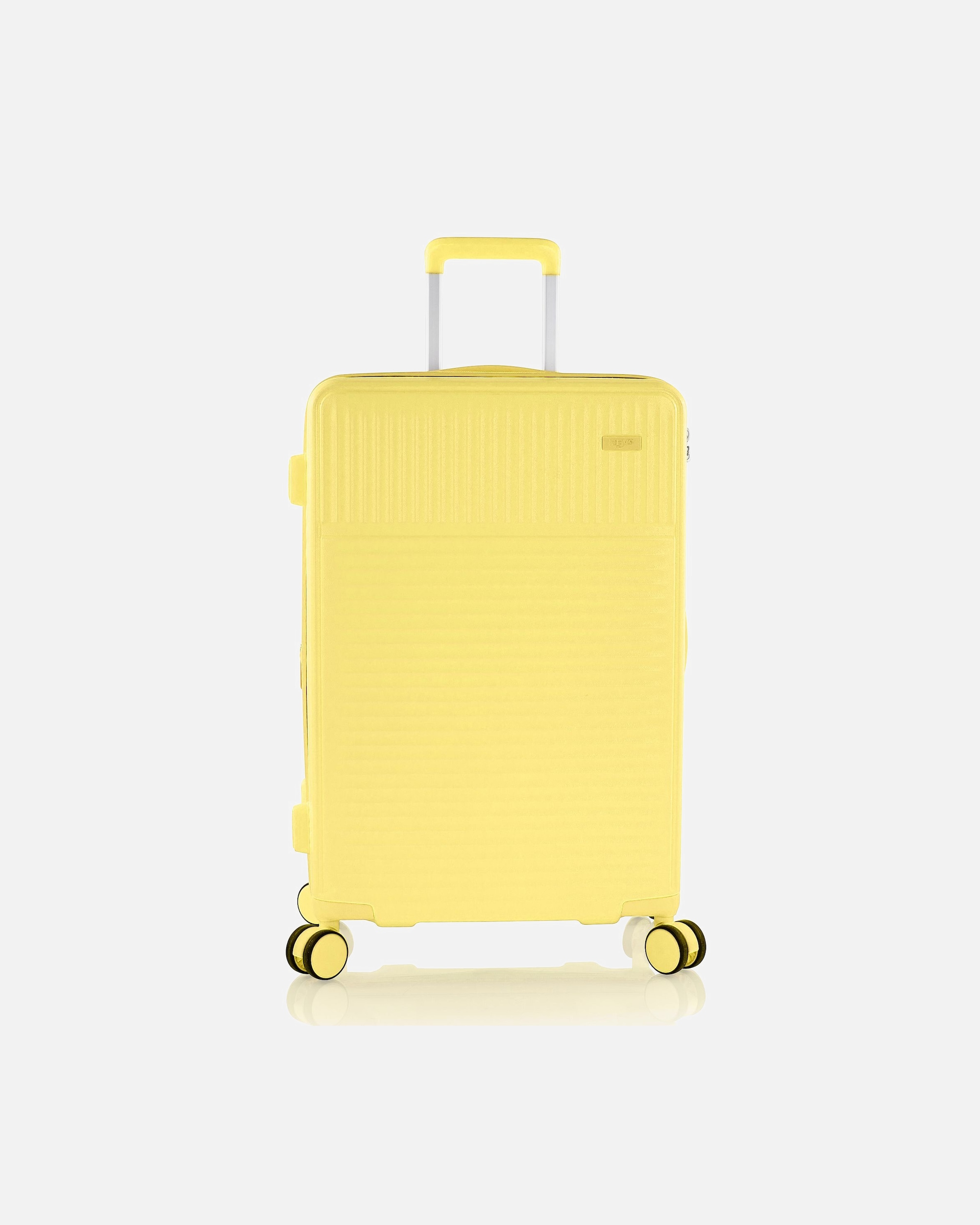 Koffer für Männlich Heys Pastel 4 Rollen Trolley M 66 cm mit Dehnfalte yellow