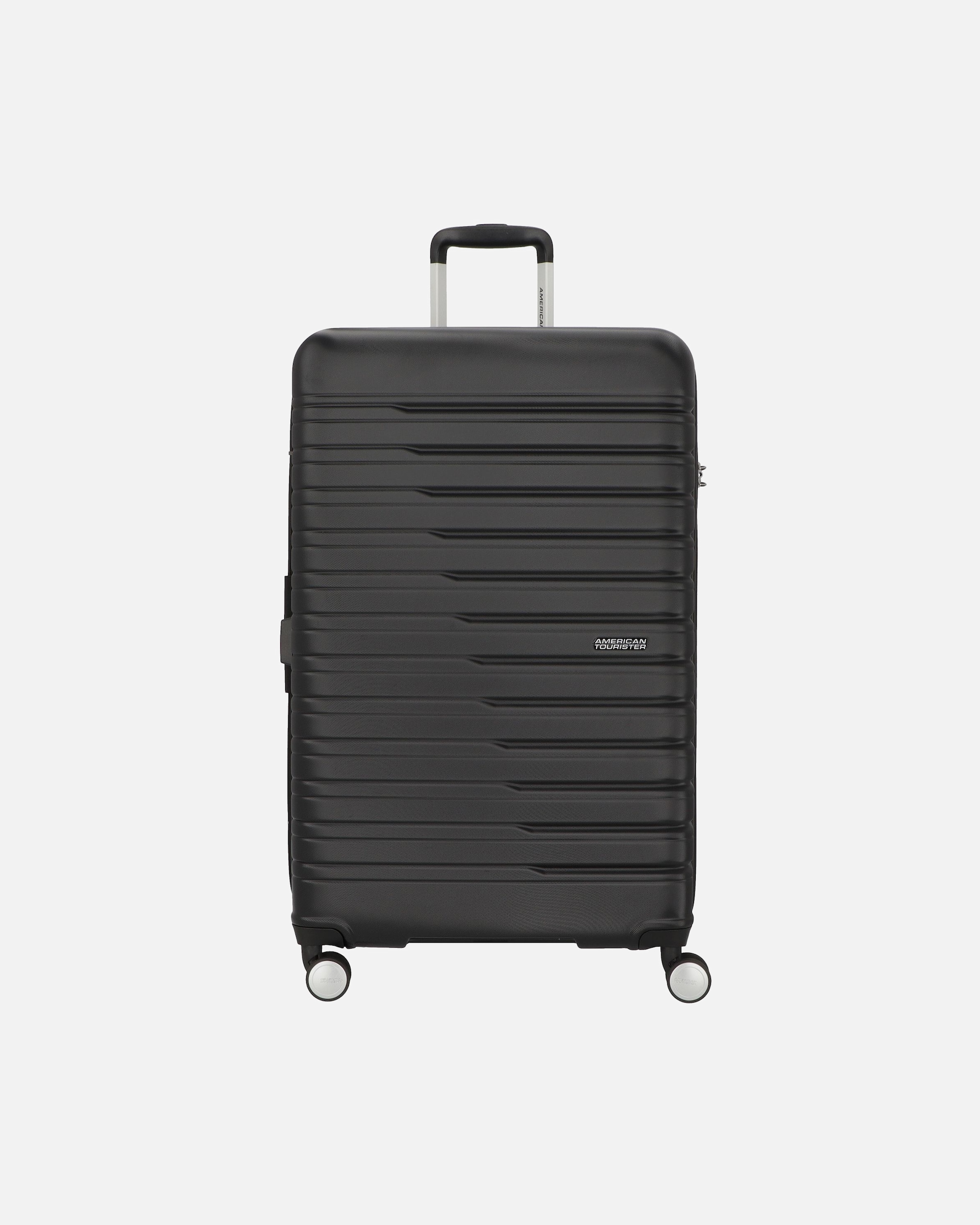 Trolley für Männlich American Tourister Flashline 4 Rollen Trolley 78 cm mit Dehnfalte shadow black