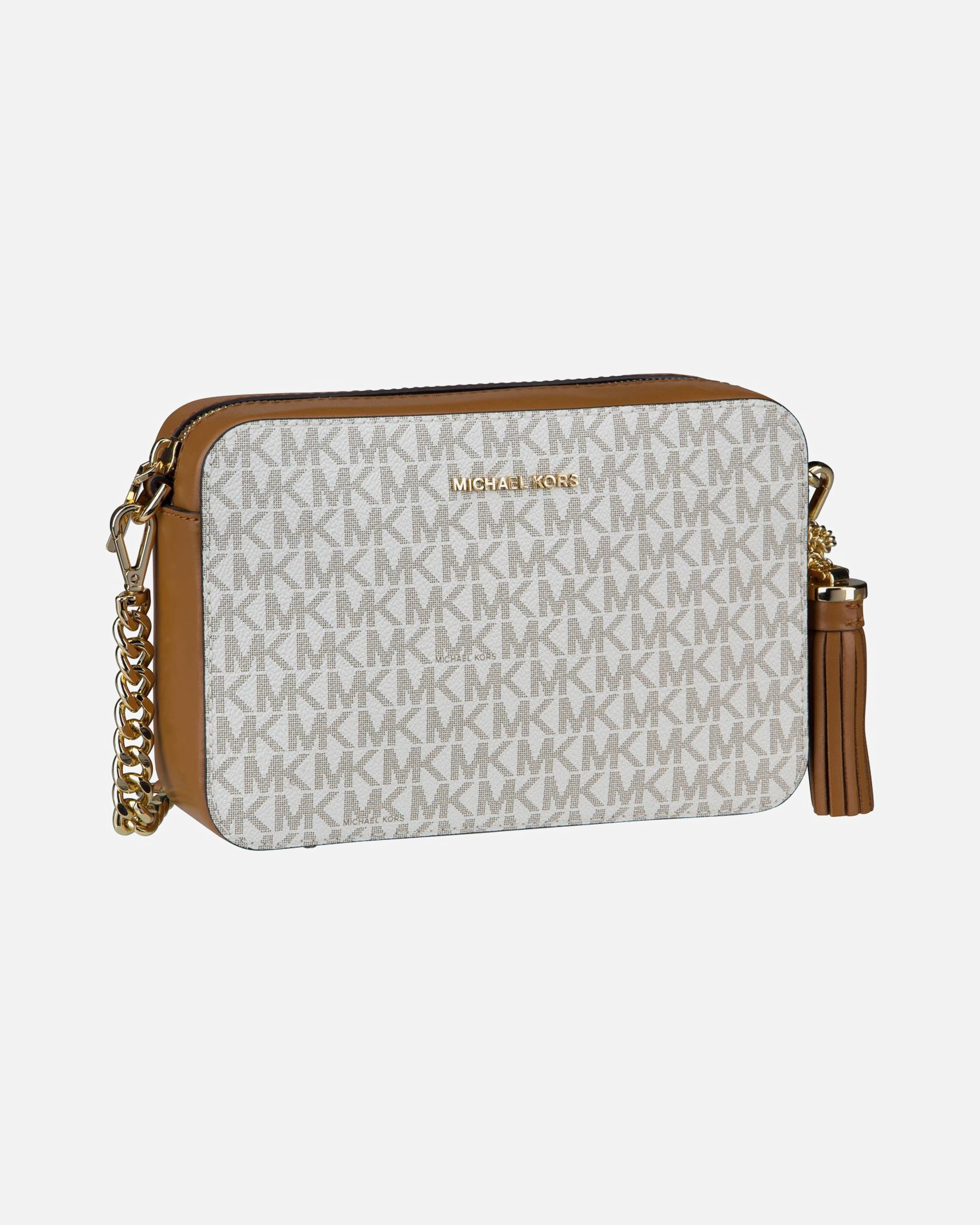 Umhängetasche für Weiblich Michael Kors Default Brand Line Umhängetasche Jet Set Medium MK Signature Vanilla