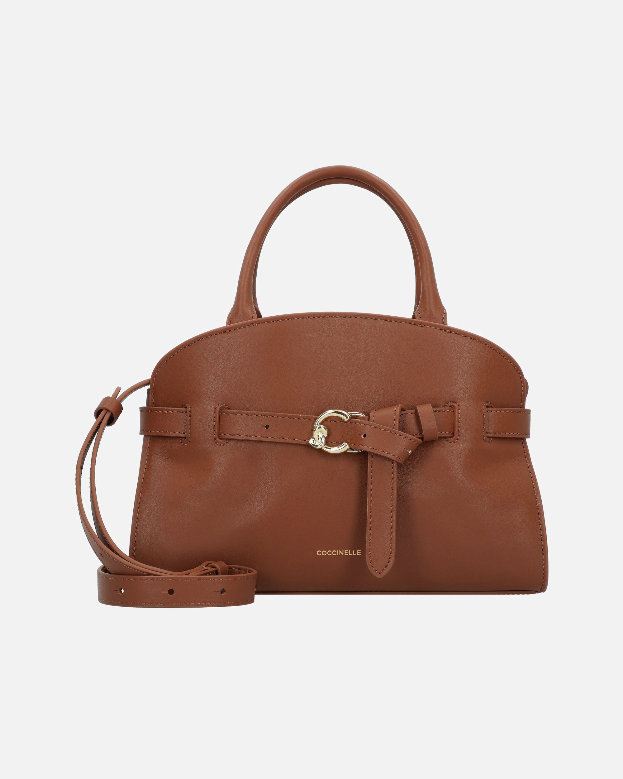 Tasche für Weiblich Coccinelle Sabine Henkeltasche cognac