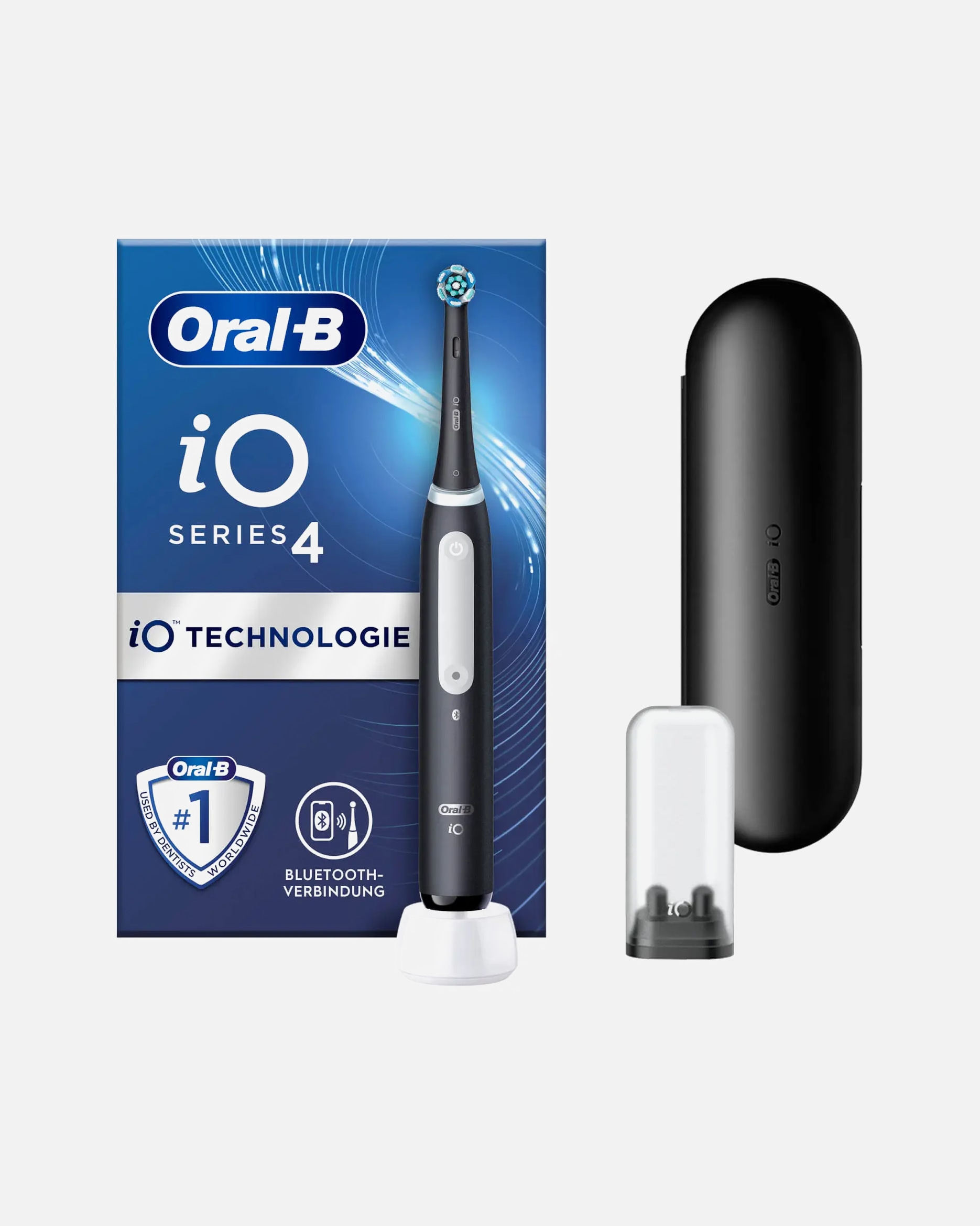 Elektrische Zahnbürste für Unisex Oral-B iO Series 4 Elektrische Zahnbürste - Matt Black 1 Stück