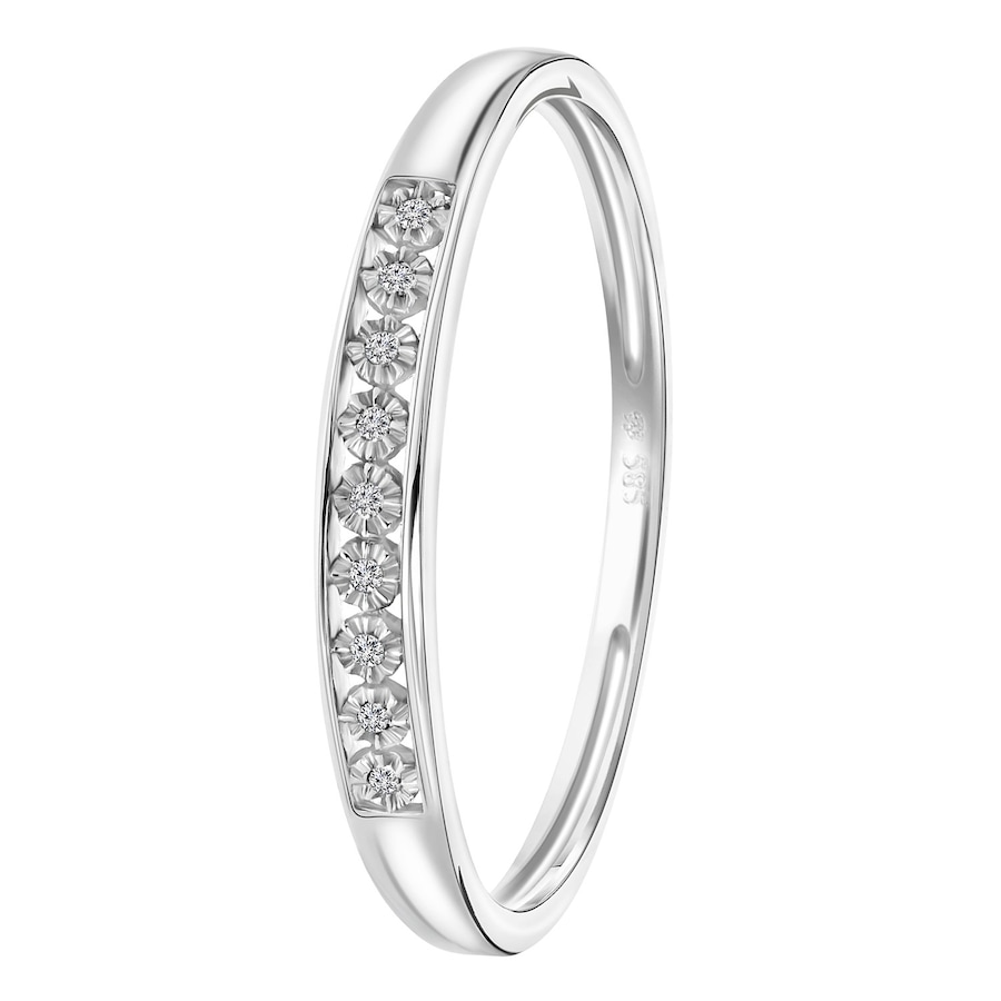 Lucardi Ringe 585 Gold Silber - 47mm Herren