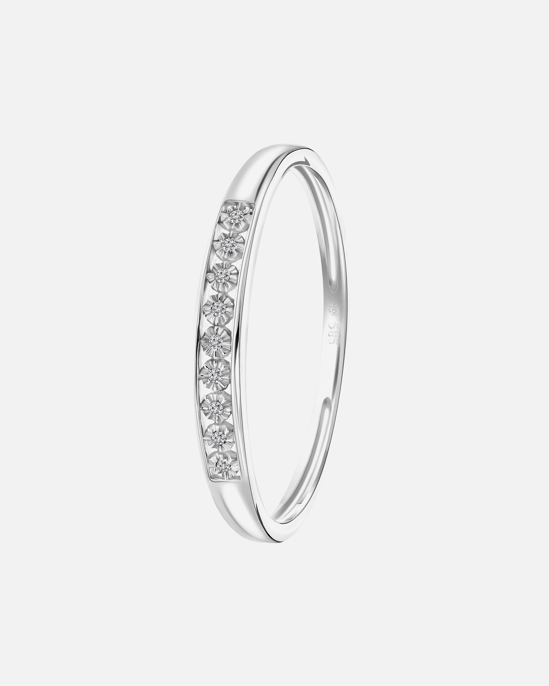 Ring für Männlich Lucardi Ringe 585 Gold Silber - 60mm