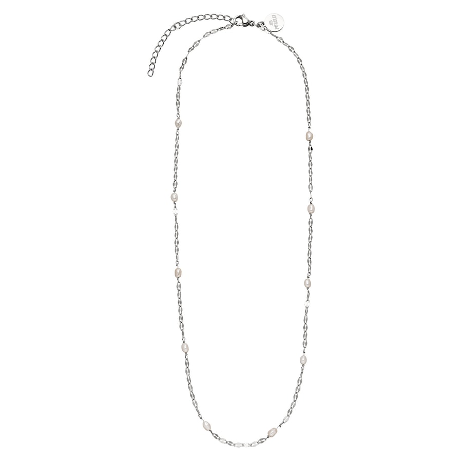 Purelei Delicate Pearl Kette 100% Edelstahl Silber Grau