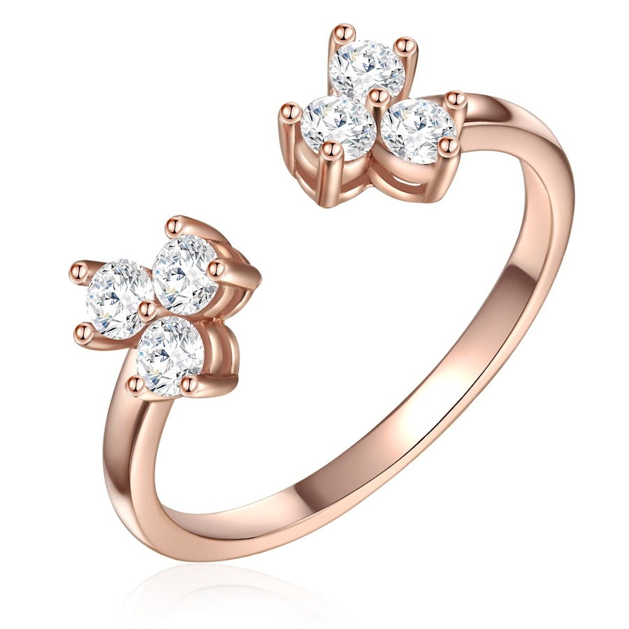 Glanzstücke München Ring Sterling Silber Zirkonia in Roségold 52 Damen