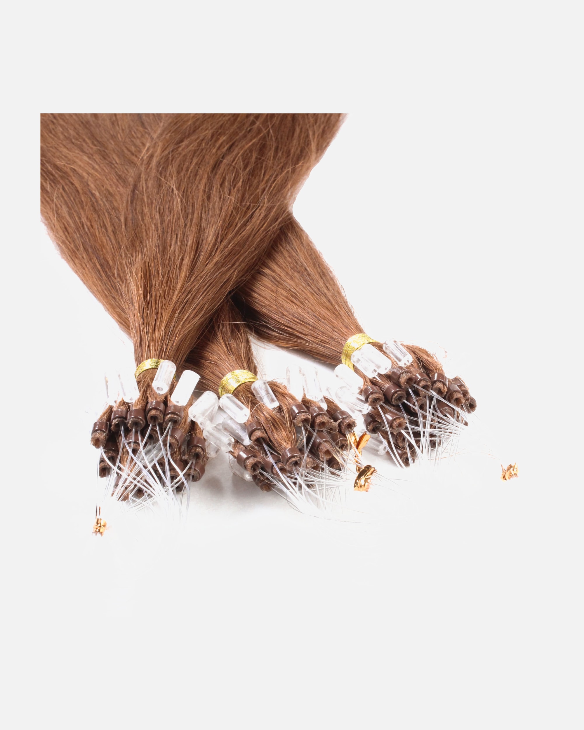 Extensions für Weiblich hair2heart Microring Extensions Echthaar #8/03 Hellblond Natur-Gold 1g 50cm