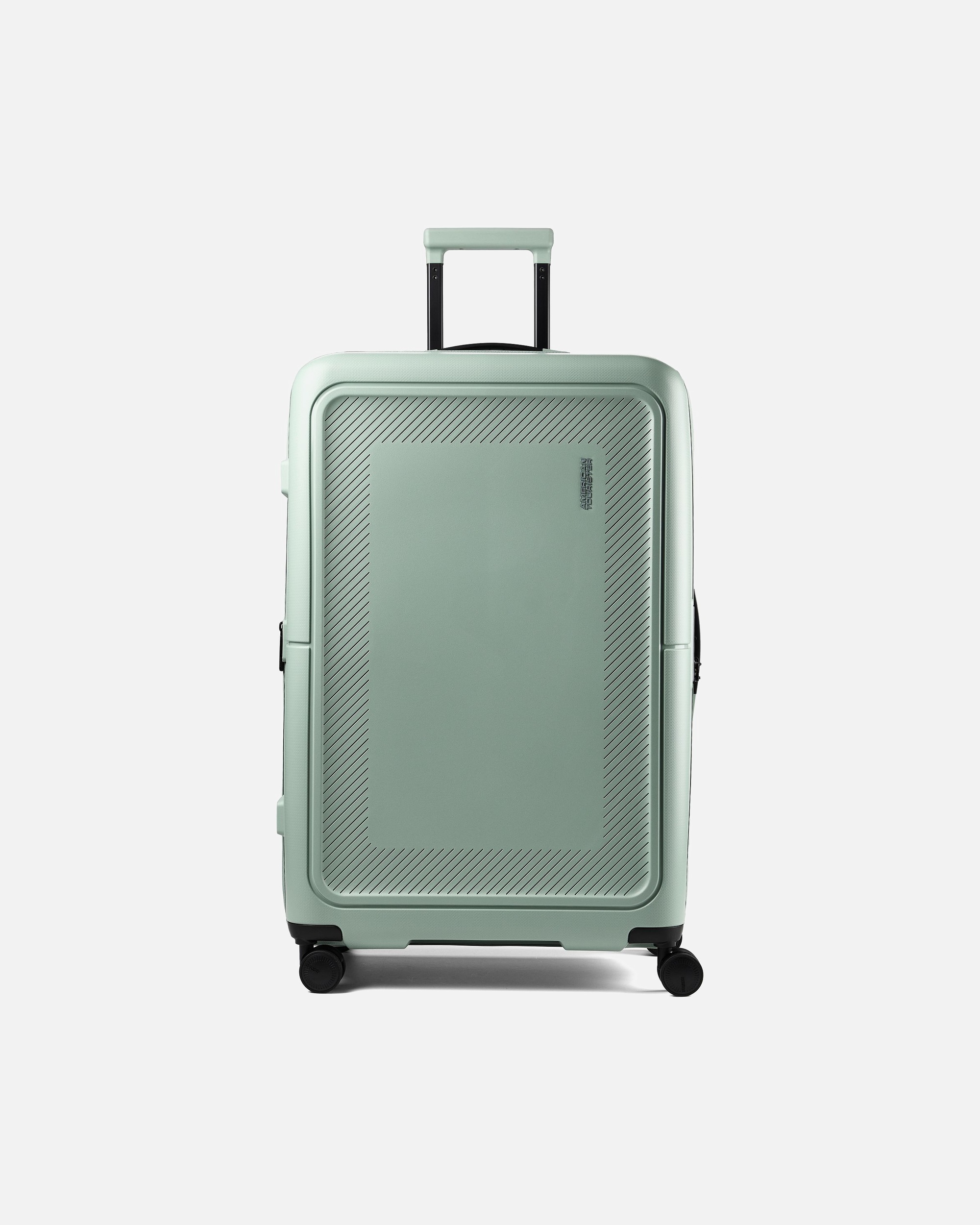 Trolley für Männlich American Tourister Dashpop 4 Rollen Trolley 77 cm mit Dehnfalte iceberg green