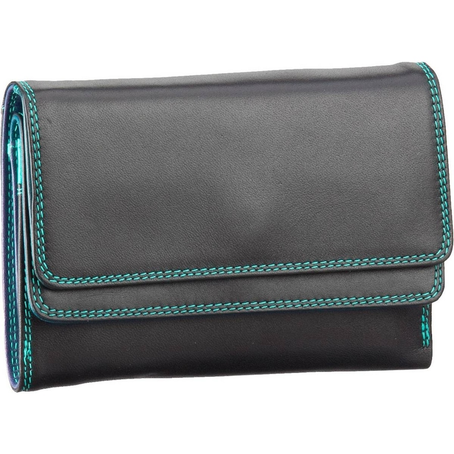 Mywalit Geldbörse Double Flap Purse Wallet Black Pace Schwarz Damen