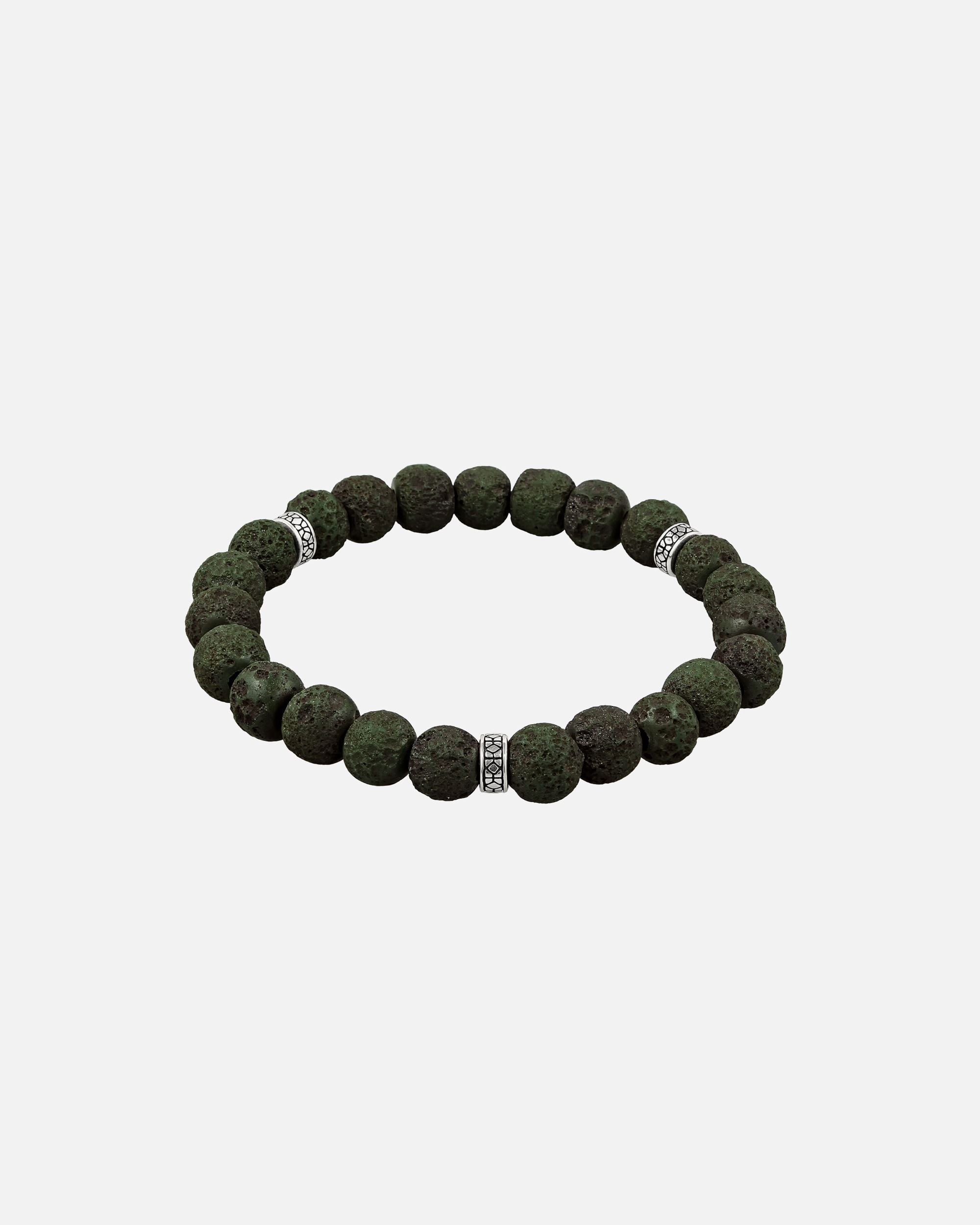 Armband für Männlich KUZZOI Glas Perlen Vintage 925 Sterling Silber 19