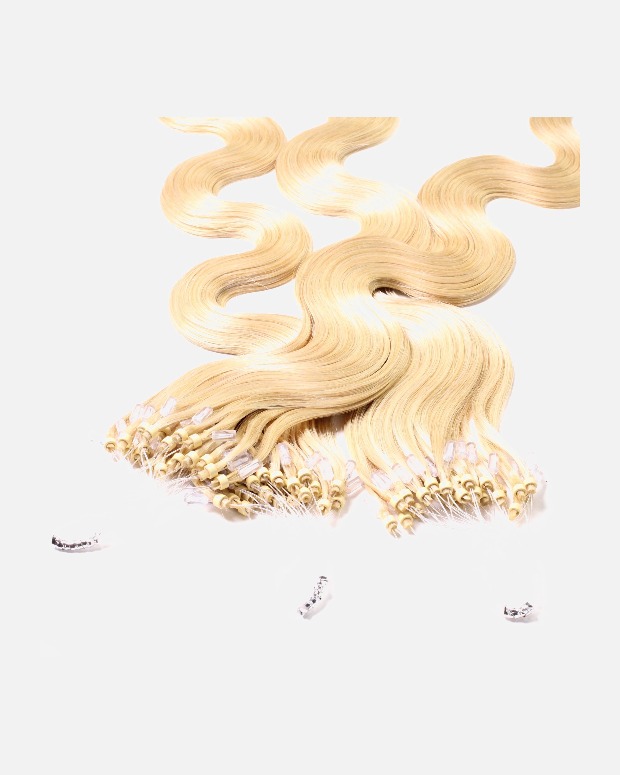 Extensions für Weiblich hair2heart Microring Extensions Echthaar #9/0 Lichtblond 1g 60cm