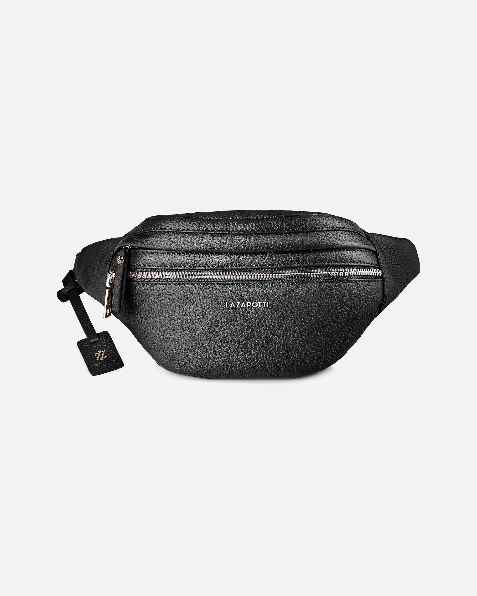 Bauchtasche für Weiblich Lazarotti Bologna Leather Gürteltasche black