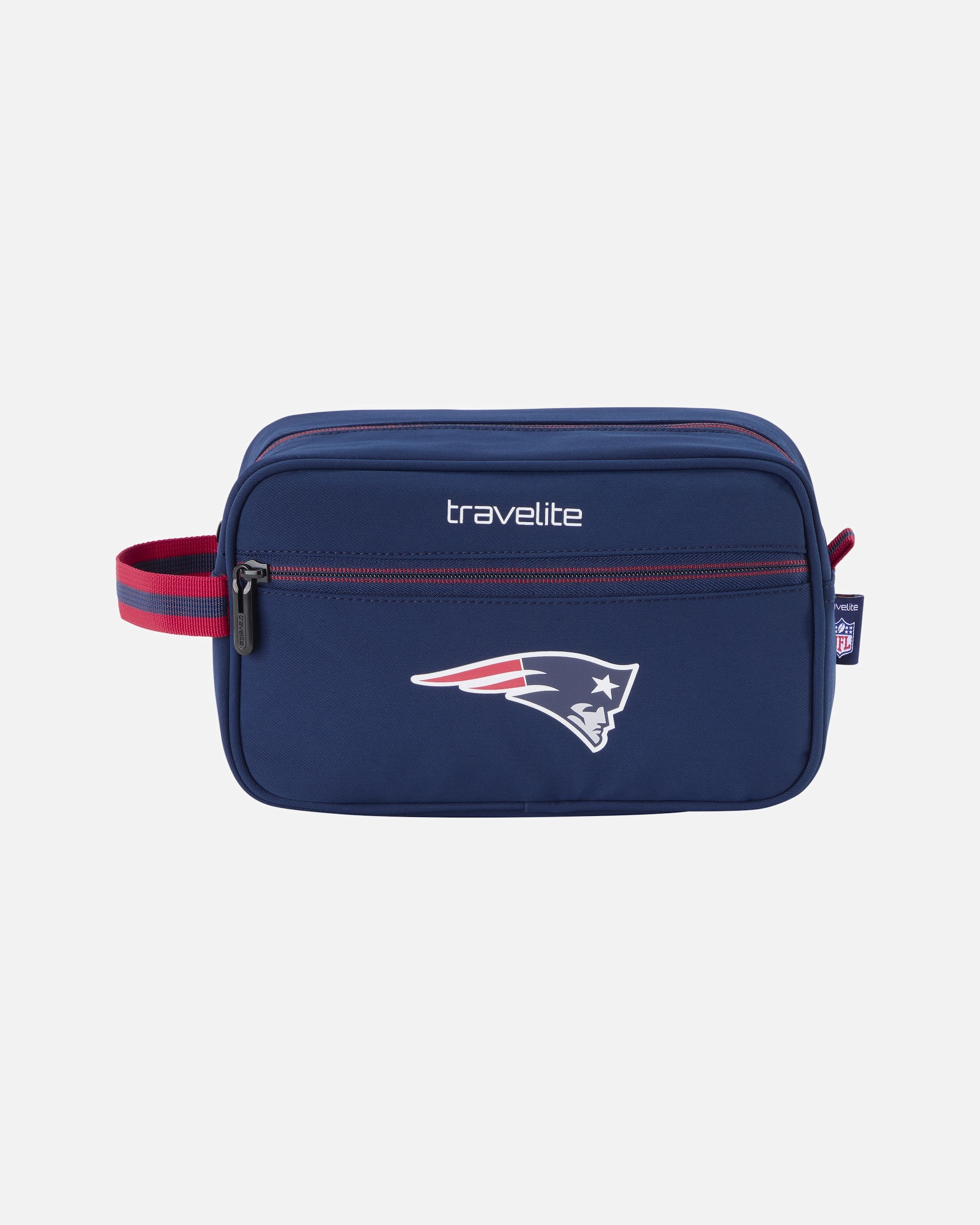 Kulturtasche für Männlich Travelite travelite x NFL Kulturbeutel new england patriots