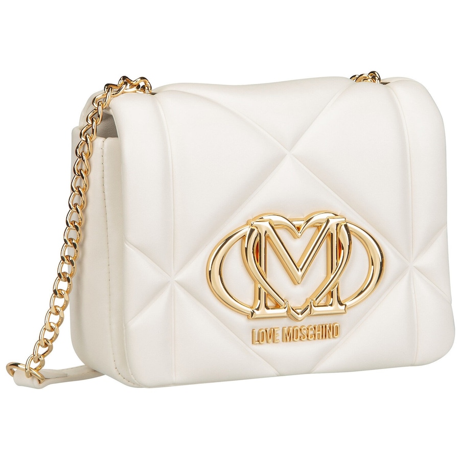 Love Moschino Umhängetasche Embossed Q Ivory Nude Damen