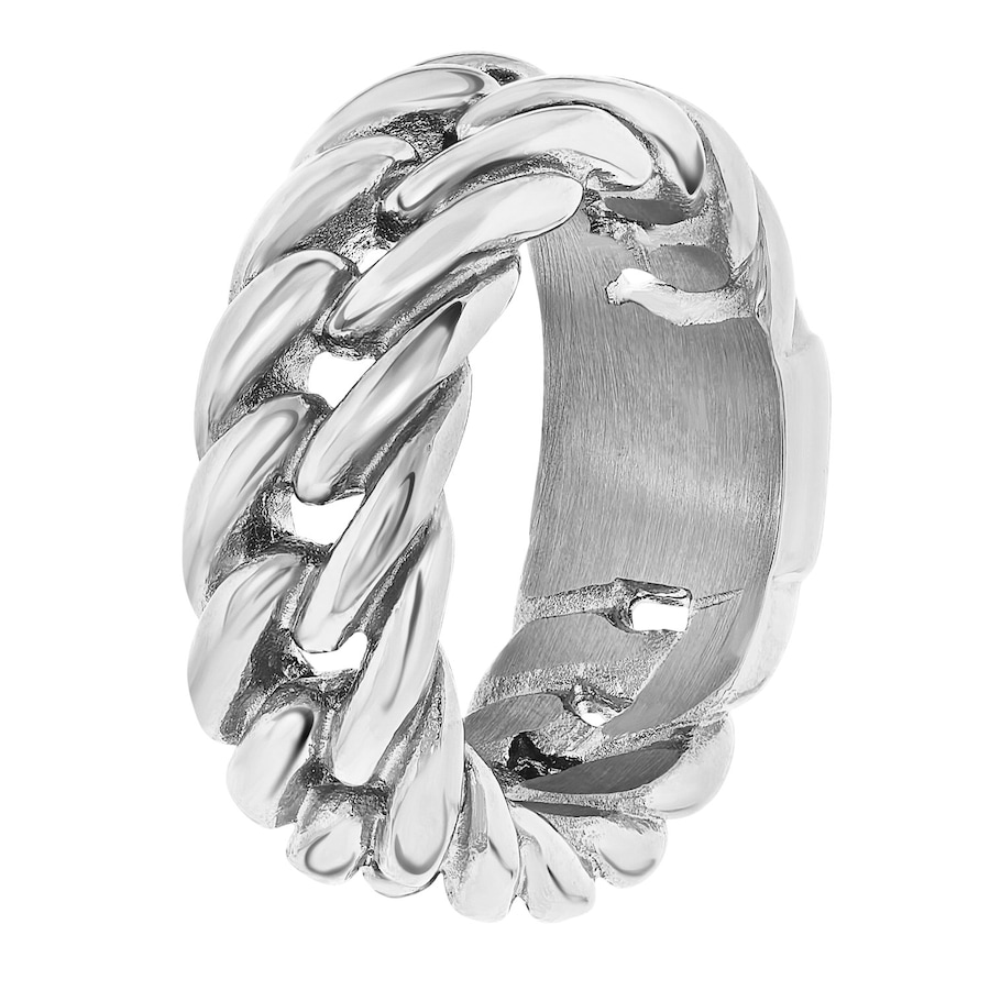 Lucardi Ringe 'Bogota' Stahl - silbern 60mm