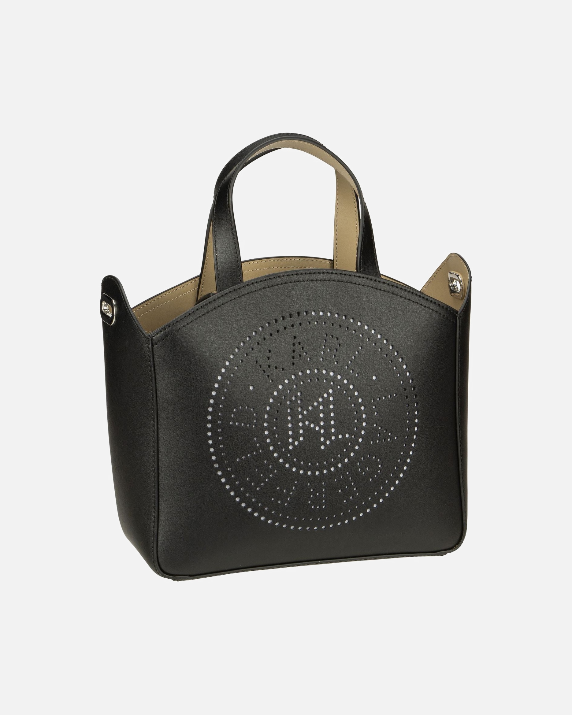 Handtasche für Weiblich Karl Lagerfeld Handtasche K/Circle SM Perforated Black