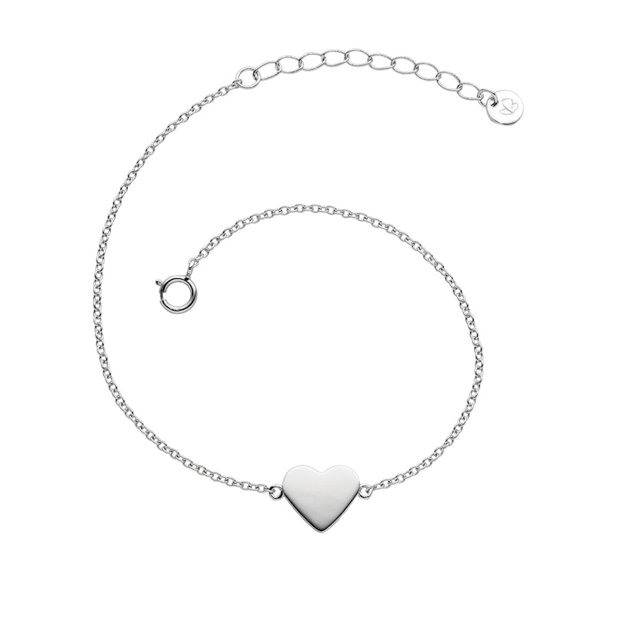 Glanzstücke München Armband Herz Sterling Silber in 17,0 cm Basislänge + 3,0 Verlängerung Damen