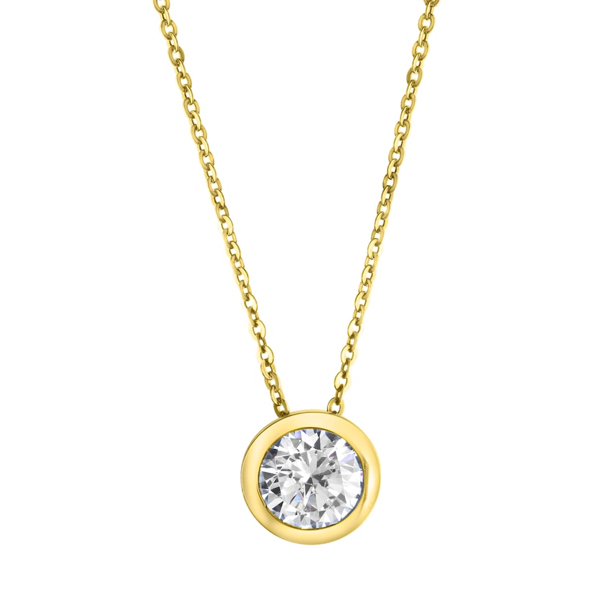 Celesta Halskette 925/- Sterling Silber Zirkonia weiß 42+5cm Damen