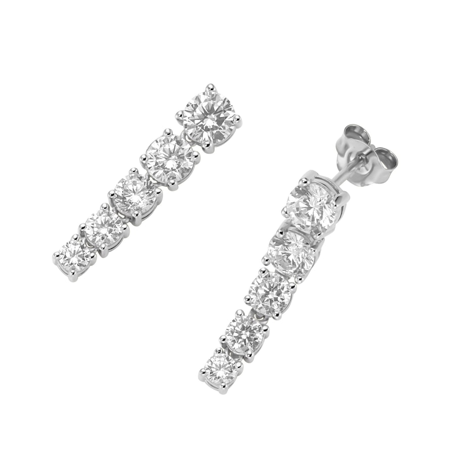 Smart Jewel Ohrhänger mit Zirkonia, Silber 925