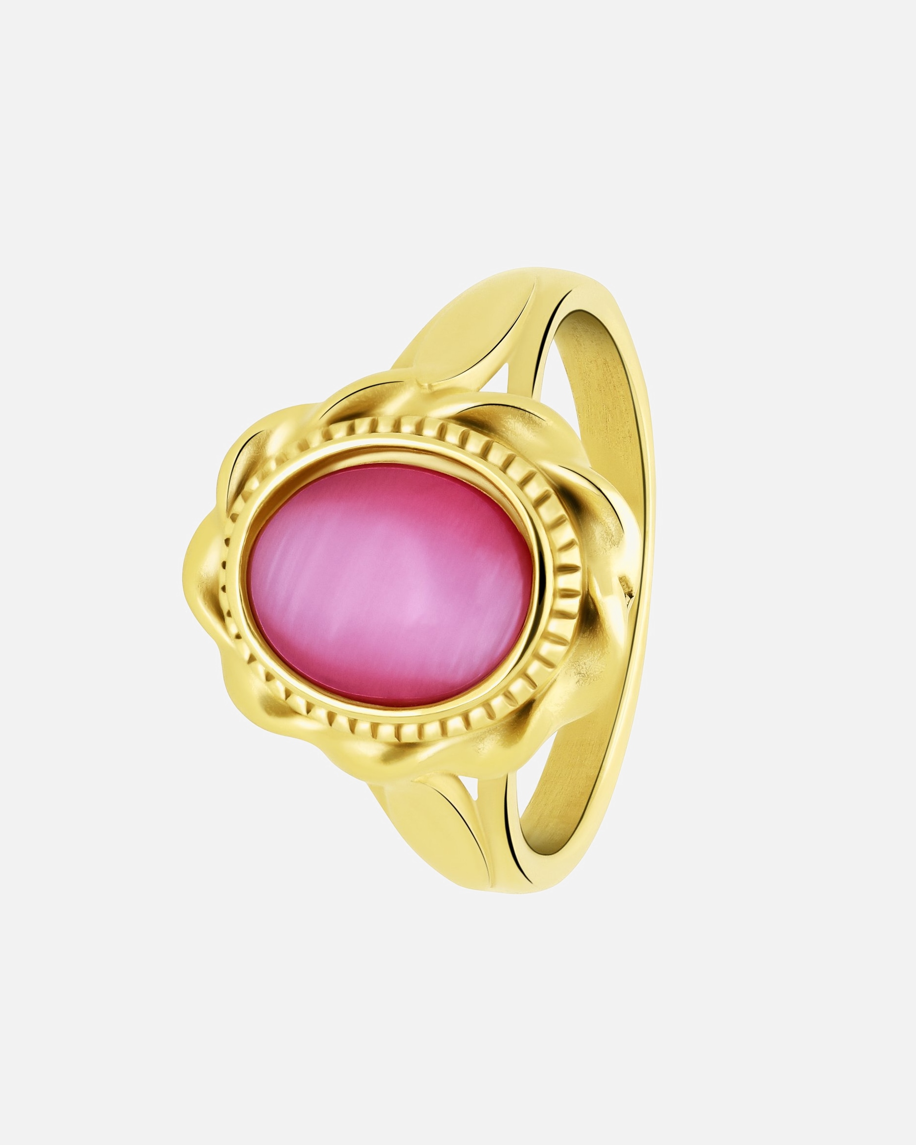 Ring für Weiblich Lucardi Ringe Stahl Rosa - 69mm