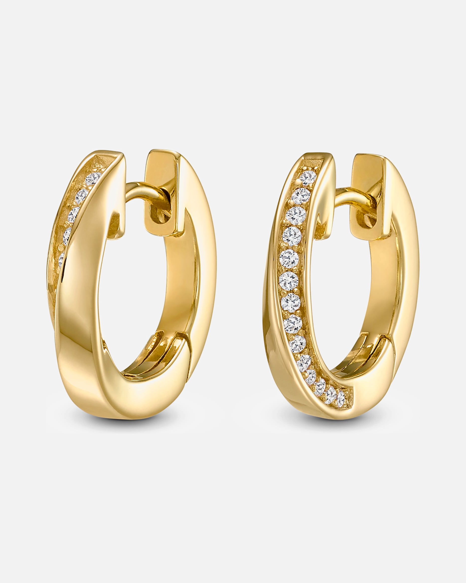 Creolen für Weiblich Jette Creolen 925er Silber gold