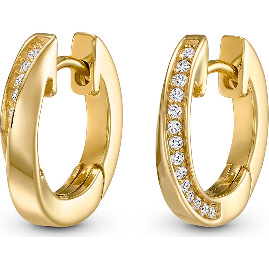 Jette Creolen 925er Silber gold Damen