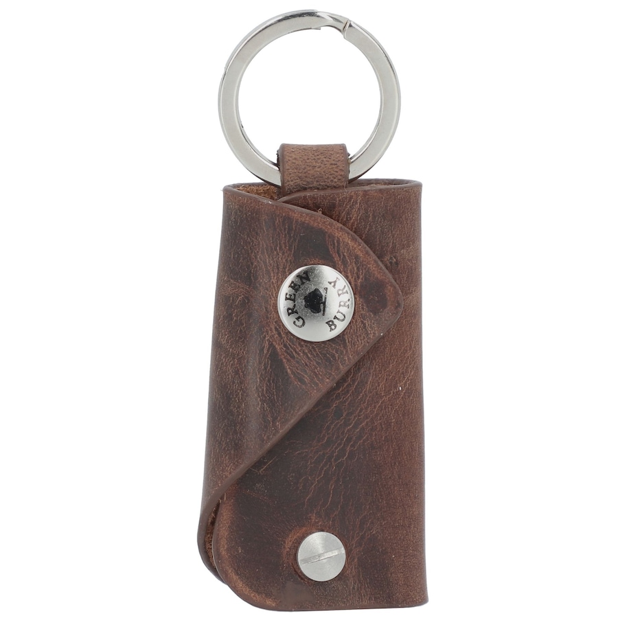 Greenburry Vintage Schlüsselanhänger Leder 7 cm brown Braun Herren