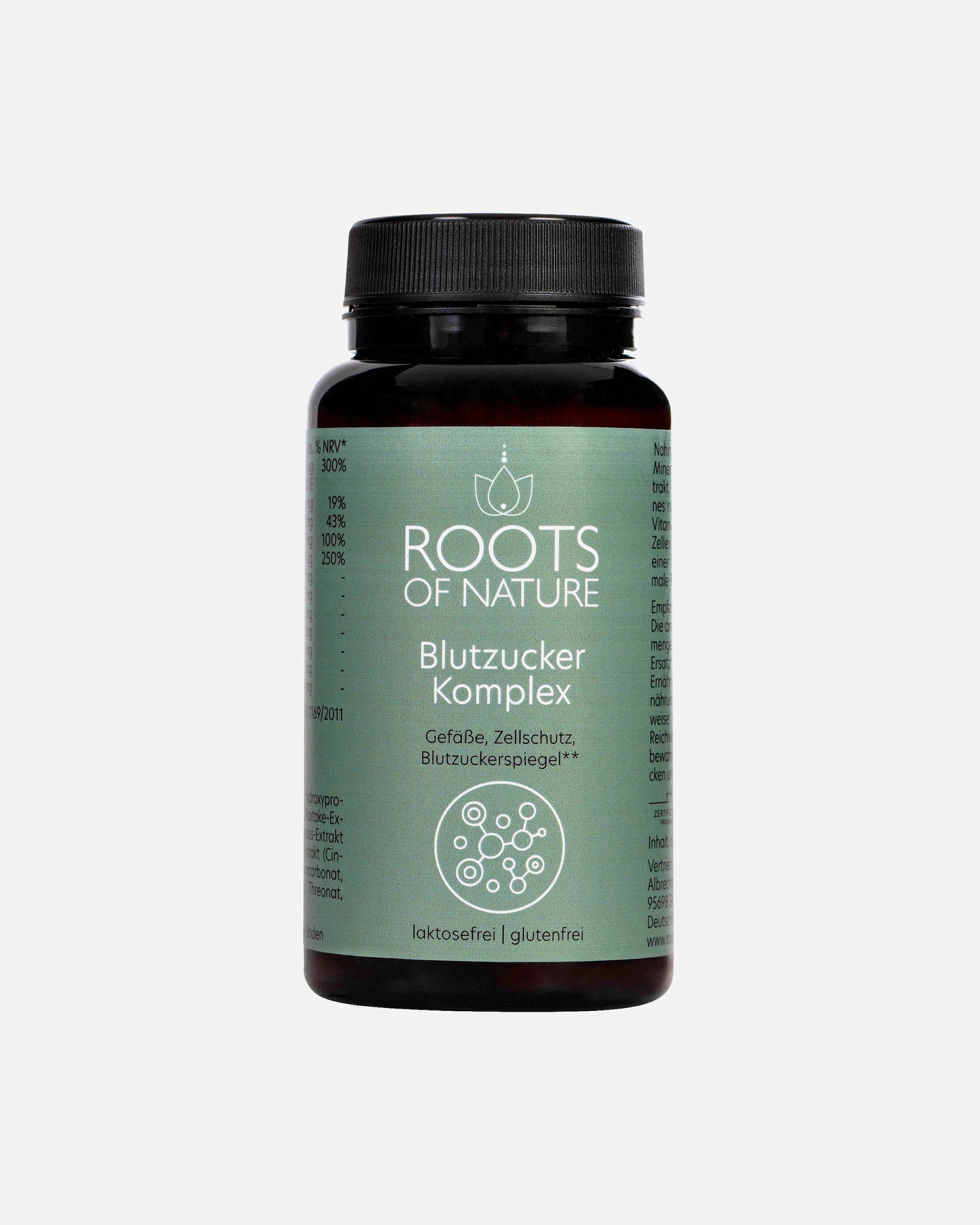 Nahrungsergänzungsmittel für Unisex ROOTS OF NATURE Default Brand Line Nahrungsergänzungsmittel 'Blutzucker Vitalpilz-Komplex Kapseln' 60 Stk