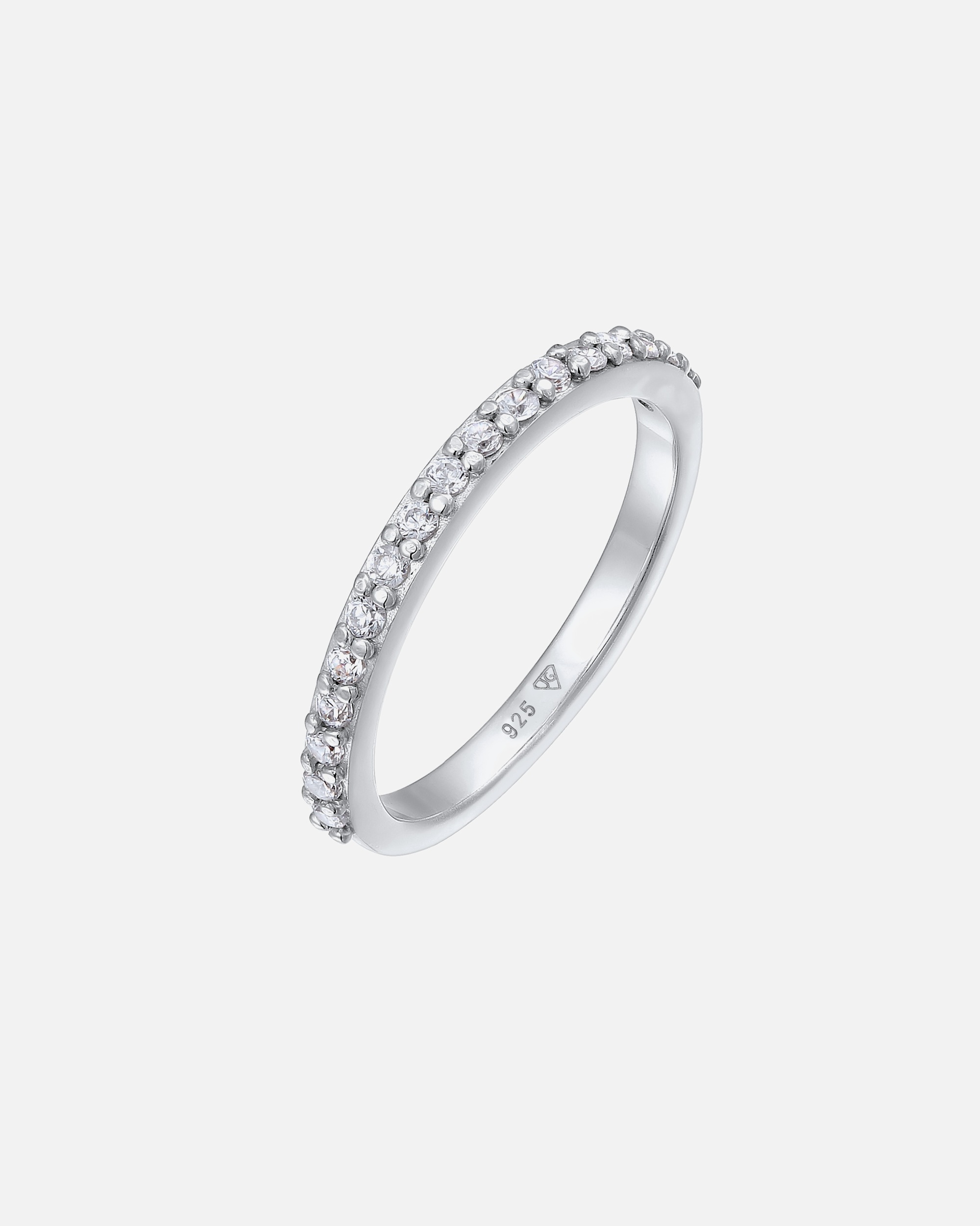 Ring für Weiblich Elli DIAMONDS Laborgezüchteter Diamant Weiß (0.068 ct) 925 Sterling Silber 54