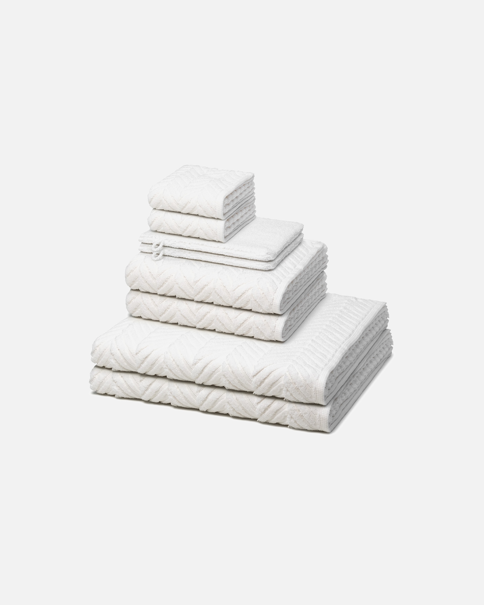 Handtuch für Unisex ROSS Sensual Skin 8-teilig Handtuch-Set Weiß