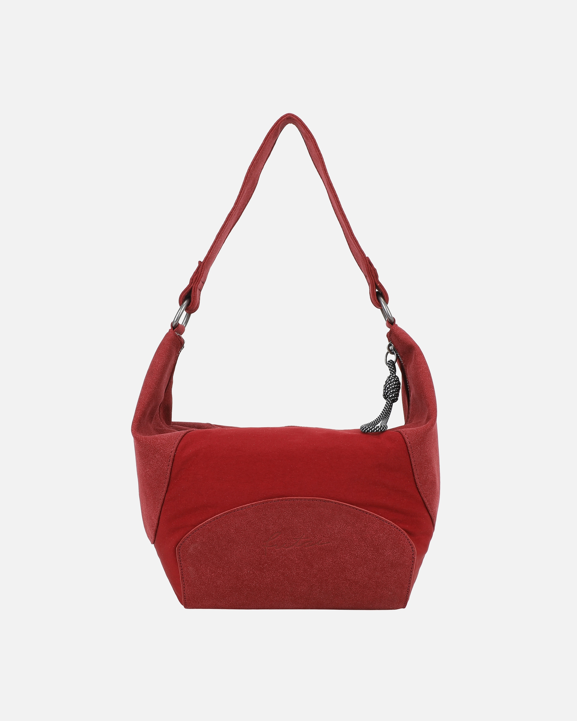 Handtasche für Weiblich Fritzi aus Preußen Hobo-Style Sky Mix Anthra Black mit tollem, weichem Handfeel rot