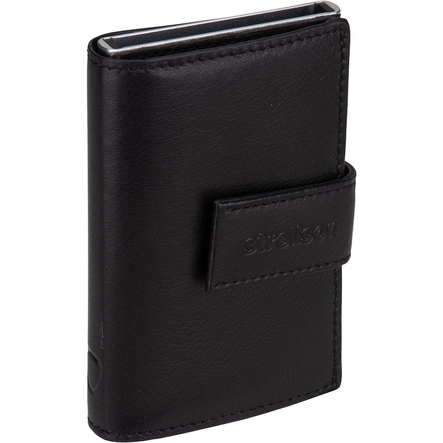 Strellson Geldbörse Carter C-Two E-Cage SV8 Black Schwarz