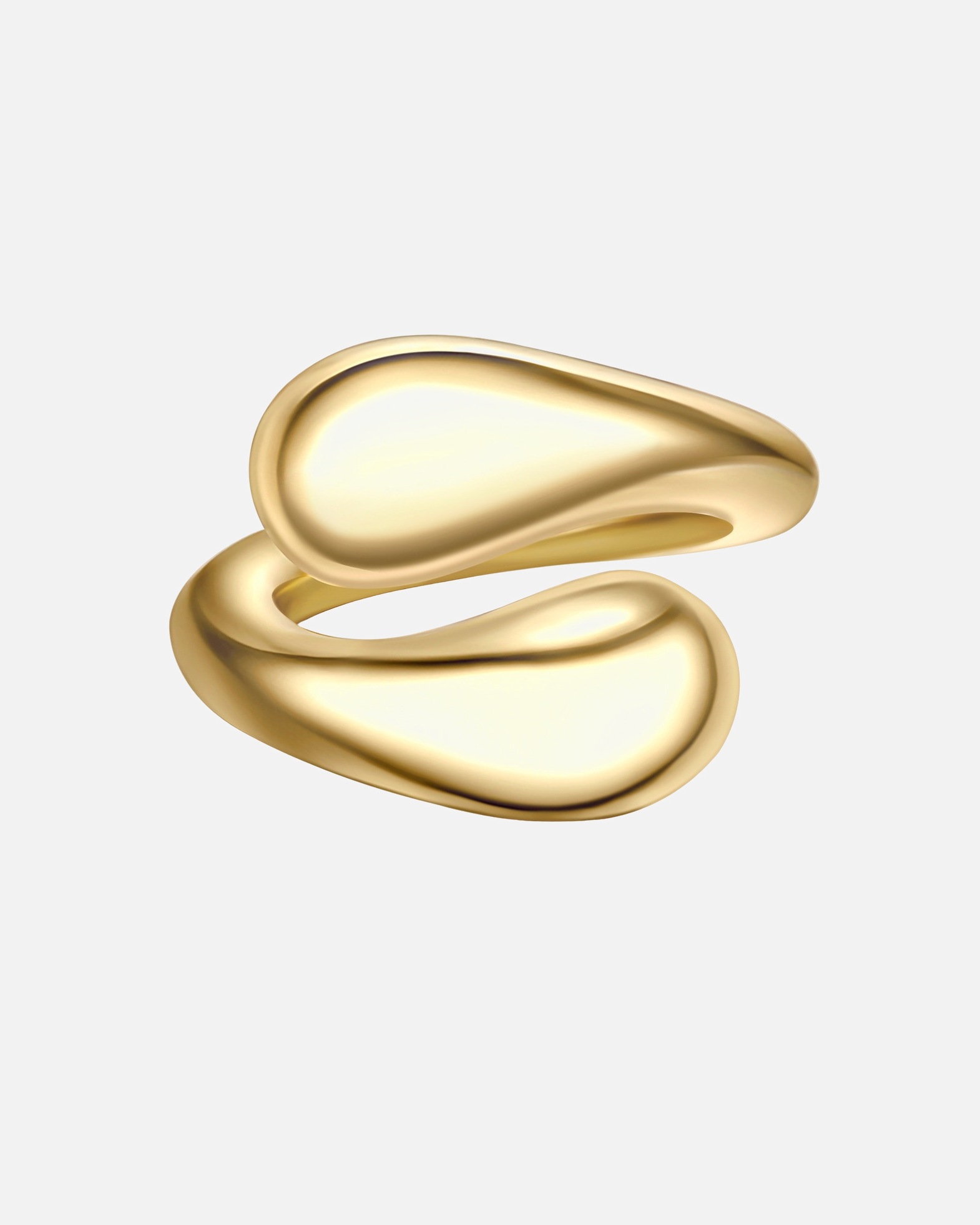 Ring für Weiblich Yokoamii Ring aus Metall-Legierung in gelbgold 56