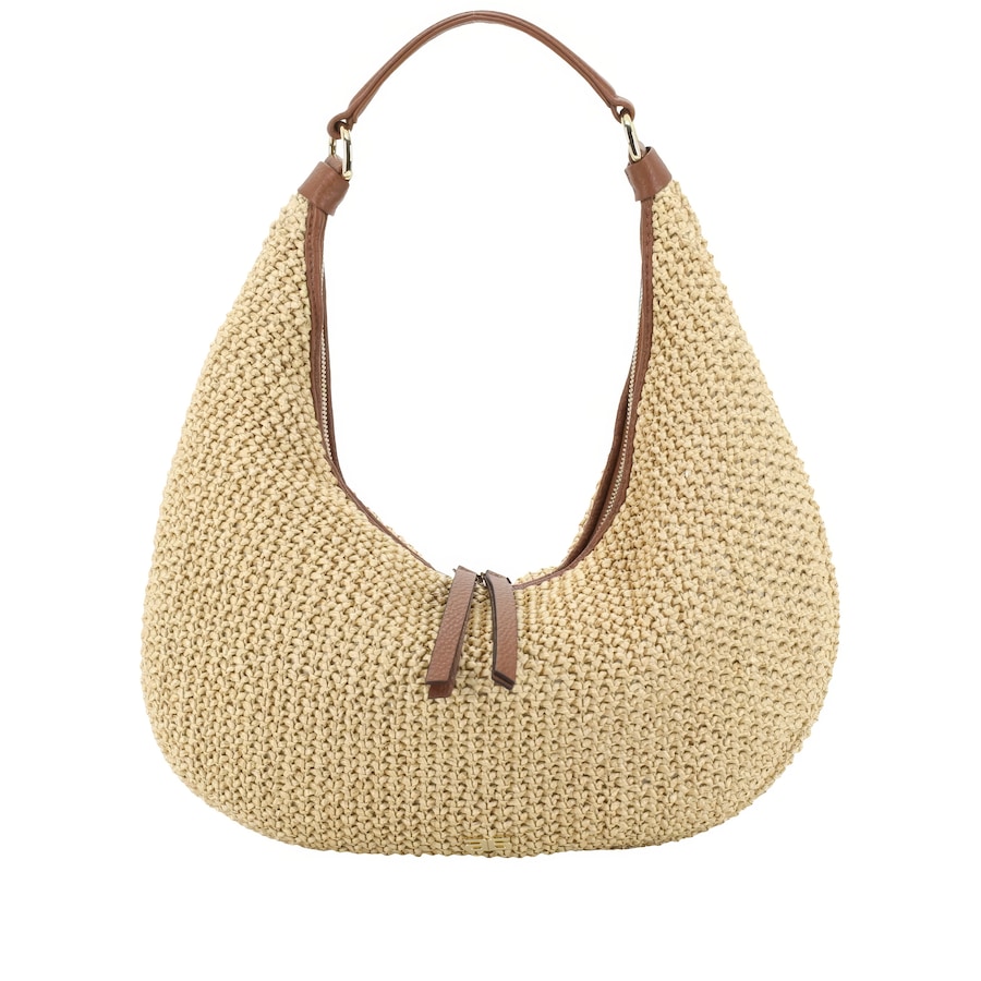 abro Beuteltasche Nana Small Raffia Maglia Natural Nut Nude Damen