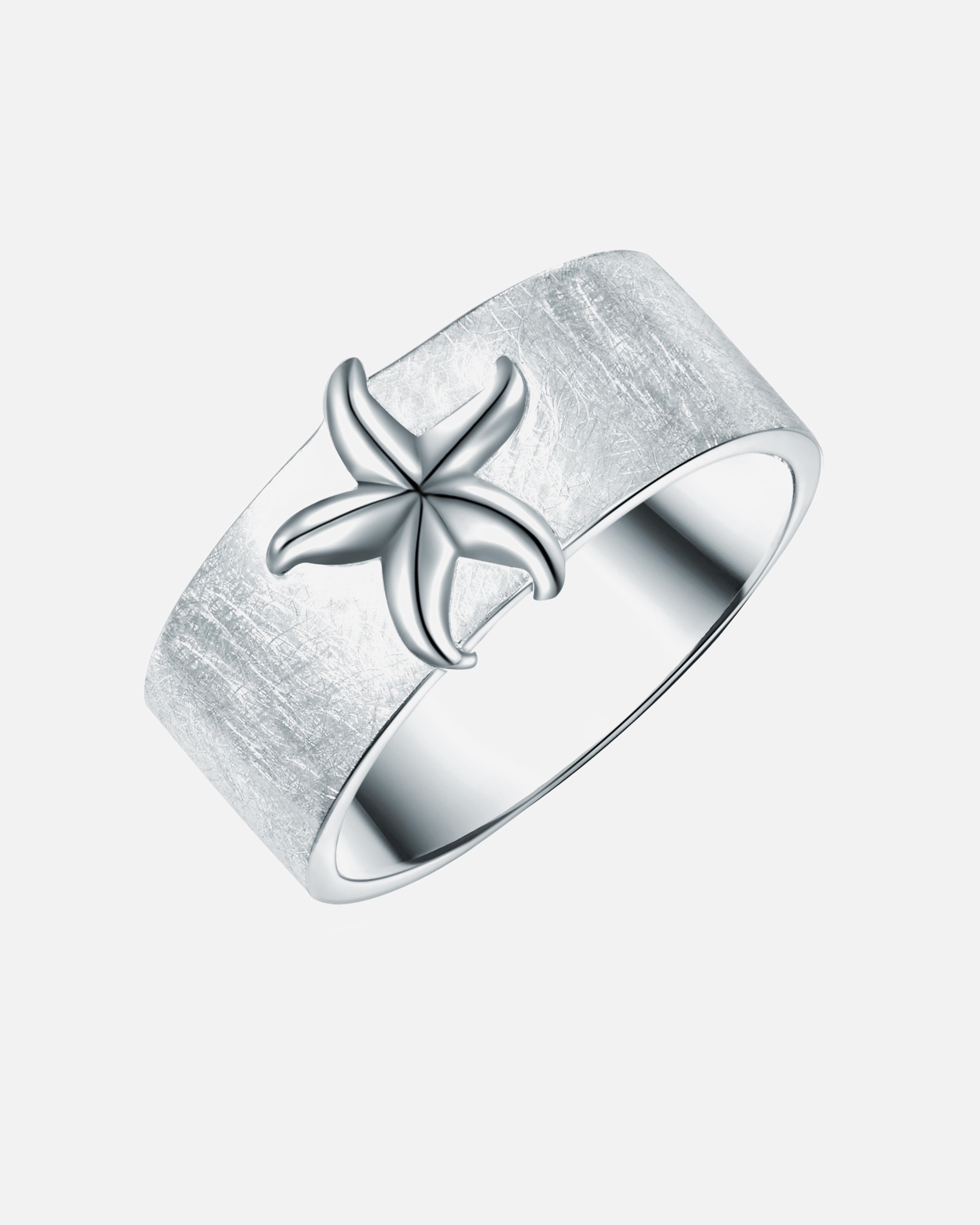 Ring für Weiblich Rafaela Donata Ring Seestern aus Sterling Silber in Silber 54